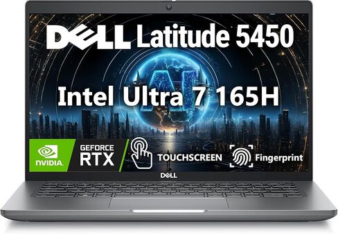 Dell Latitude 5450 AI Business Laptop FHD 14 Touchscreen, N VIDIA RTX 2050 Graphics, Intel Ultra 7 165H, oemgenuine Customized Laptop, 16GB / 32GB / 64GB RAM, 512GB / 1TB / 2TB SSD, WiFi 6, Win 11 Pro in Kuwait