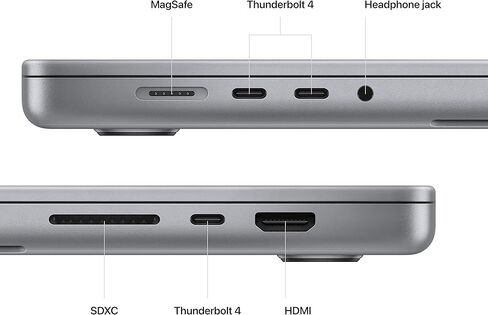 2023 Apple MacBook Pro مع شريحة Apple M2 Max (16.2 بوصة، ذاكرة وصول عشوائي 32 جيجابايت، تخزين SSD سعة 1 تيرابايت) رمادي فضائي (إصدار مميز متجدد) in Kuwait