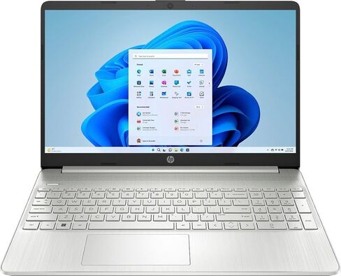كمبيوتر محمول HP بشاشة لمس 15.6 بوصة عالية الدقة، Intel Core i3-1215U، ذاكرة الوصول العشوائي 8 جيجابايت، 128 جيجابايت SSD، HDMI، بلوتوث، واي فاي، Windows 11 Home في وضع S، فضي طبيعي، 15-dy5113dx (متجدد) in Kuwait