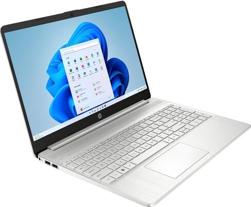 كمبيوتر محمول HP بشاشة لمس 15.6 بوصة عالية الدقة، Intel Core i3-1215U، ذاكرة الوصول العشوائي 8 جيجابايت، 128 جيجابايت SSD، HDMI، بلوتوث، واي فاي، Windows 11 Home في وضع S، فضي طبيعي، 15-dy5113dx (متجدد) in Kuwait