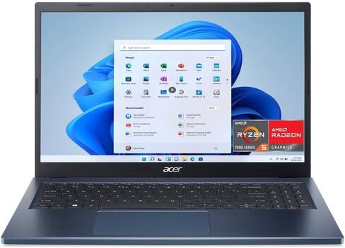 Acer Aspire 3 Thin & Light Laptop - 15.6" Full HD IPS Touch Display - AMD Ryzen 5 7520U - 8GB LPDDR5-512GB SSD - Wi-Fi 6 - Steam Blue in Kuwait