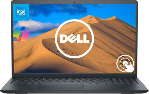 كمبيوتر محمول للأعمال مقاس 15.6 بوصة FHD يعمل باللمس من Dell، Intel Core i5-1334U (10-Core)، ذاكرة الوصول العشوائي 8 جيجابايت 512 جيجابايت SSD، Windows 11 Home، لوحة مفاتيح رقمية، مصراع خصوصية الكاميرا، قارئ بطاقة SD، HDMI، أسود كربوني in Kuwait
