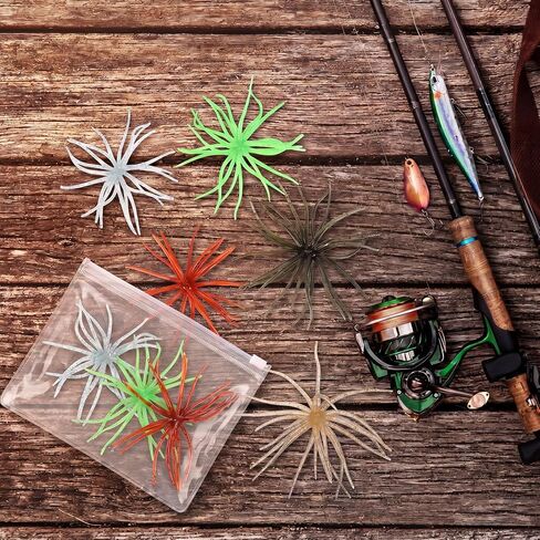 طعوم صيد ناعمة من Urchin، طعم مخلوق بلاستيكي عائم، طعوم دودة متينة لصيد سمك الجثم واليوسفي ورأس الأفعى وسمك السلور وصيد الأسماك في المياه المالحة والمياه العذبة in Kuwait