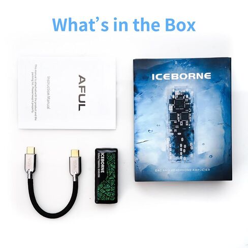HiFiGo AFUL ICEBORNE Portable DAC Amp with 4.4mm Balanced Output, Dual CS43198 USB C DAC for IEMs & Headphones, 1µV Noise Floor, 300mW Hi-Res Audio Dongle for PC/Mac/iPhone/Android/Switch/PS5 in Kuwait
