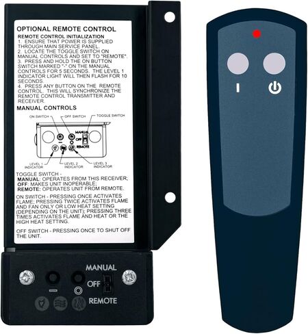 BFRC-KIT, Replacment Dimplex BF Series Fireplace 3-Stage Remote Control (3000820400, 4400820400, 47-1004KA) in Kuwait