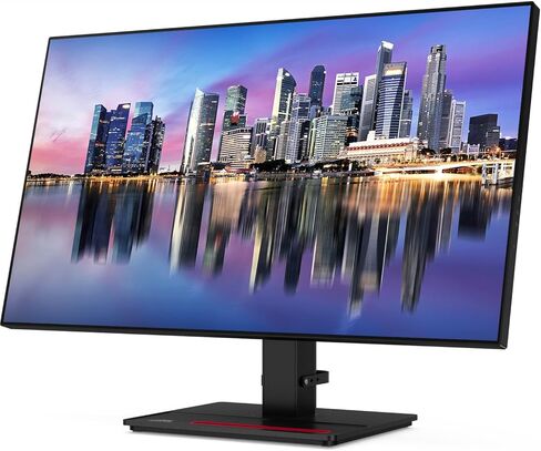 شاشة Lenovo ThinkVision P27h مقاس 27 بوصة 2560 × 1440 LED بإضاءة خلفية رباعية عالية الدقة، حزمة من قطعتين مع HDMI، ومنفذ DisplayPort داخل وخارج، وسلسلة Daisy جاهزة، وقاعدة توصيل، ومنفذ USB-C in Kuwait
