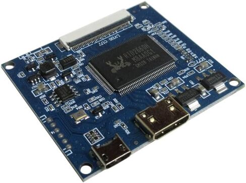 Generic 8 inch 1024 * 768 IPS 4:3 Universal Portable DIY High Brightness LCD Display Screen Mini-HDMI Driver Control Board Monitor, black, 8C01E-852 in Kuwait