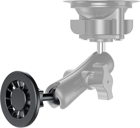 Magnetic Phone Mount Base for MagSafe, 1 Inch (25.4mm) Ball Adapter Fits B Size Double Socket Arms, 20x N52 Strong Magnets, Heavy Duty Anti-Slip Holder for Car Truck in Kuwait