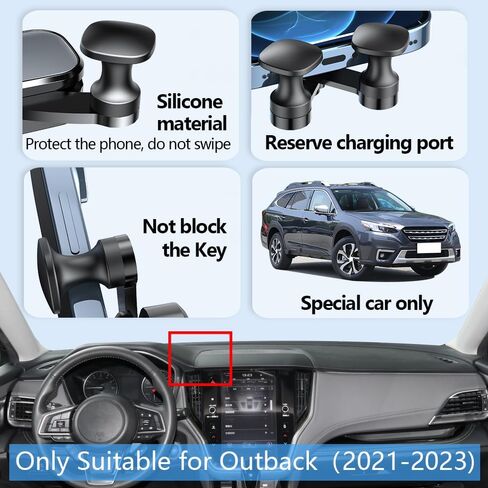 حامل هاتف السيارة لسوبارو Outback الهاتف جبل 2021 2022 2023 2024 2025 اكسسوارات السيارات الديكور الداخلي خلية المحمول الهاتف الذكي قوس in Kuwait