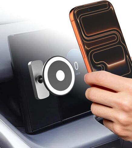 Charchendo Premium Metal Edition Magnetic Phone Mount for Hyundai Ioniq 5 2022-2026 and Ioniq 9, Ultra Slim N56 Magnet Dashboard Holder for MagSafe iPhones, Professional No Slip Interior Accessory in Kuwait