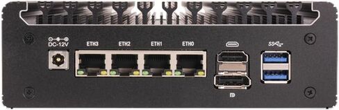 جهاز جدار الحماية WintertionMicro، كمبيوتر صغير، OPNsense، VPN، جهاز توجيه PC، Pentium Gold 6405U، 4 x 2.5GbE I226-V LAN، HDMI، DP، فتحة SIM، Type-C، 0 RAM 0 تخزين (Pentium Gold 6405U، 8G RAM 128G SSD) in Kuwait