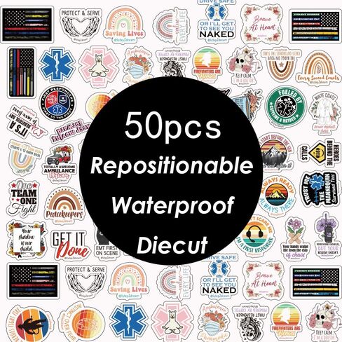 First Responder Stickers – Premium Decals for Ambulance Crew & Emergency Personnel | Waterproof Support Gifts in Kuwait