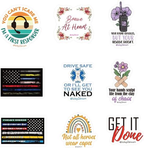 First Responder Stickers – Premium Decals for Ambulance Crew & Emergency Personnel | Waterproof Support Gifts in Kuwait