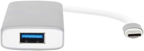 محول TRIPP LITE USB-C 3.1 متعدد المنافذ لنقل البيانات (2 USB-A، 1 USB-C، SD، Micro SD)، Thunderbolt 3، USB 3.1 Gen 1، 5 جيجابت في الثانية، فضي (U460-002-2AM-C1) in Kuwait