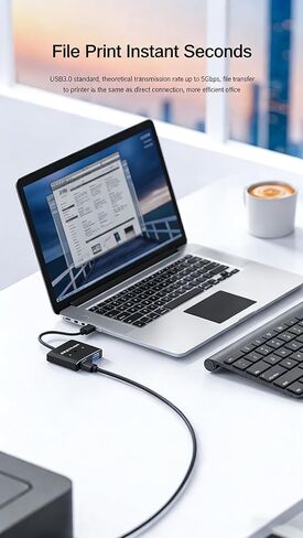 USB 3.0 Switch 2 لمشاركة الكمبيوتر، صندوق محول طرفي USB 3.0 للطابعة ولوحة المفاتيح والماوس والماسح الضوئي، محور USB 3.0 ثنائي الاتجاه متوافق مع نظام التشغيل Windows Mac Linux، التوصيل والتشغيل، لا حاجة إلى برنامج تشغيل in Kuwait