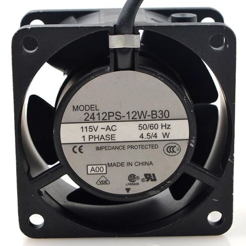 2412PS-12W-B30 AC 115V 4.5/4W 60x60x28mm 2-Wire Dual Ball Bearing axial Cooling Fan in Kuwait