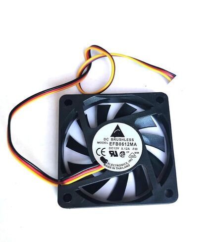12 فولت 0.12A كروي مروحة تبريد هادئة لدلتا EFB0612MA-F00 12 فولت 3 دبوس 60x60x10 مللي متر 6010 in Kuwait