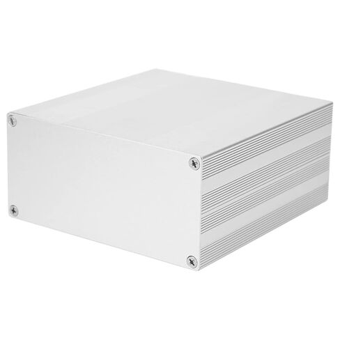 Aluminum Project Box Durable Heat Dissipation Shielding Signal Box/Cover for DIY Enthusiasts Matte Silver Enclosure for Electronic Products in Kuwait
