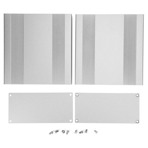 Aluminum Project Box Durable Heat Dissipation Shielding Signal Box/Cover for DIY Enthusiasts Matte Silver Enclosure for Electronic Products in Kuwait