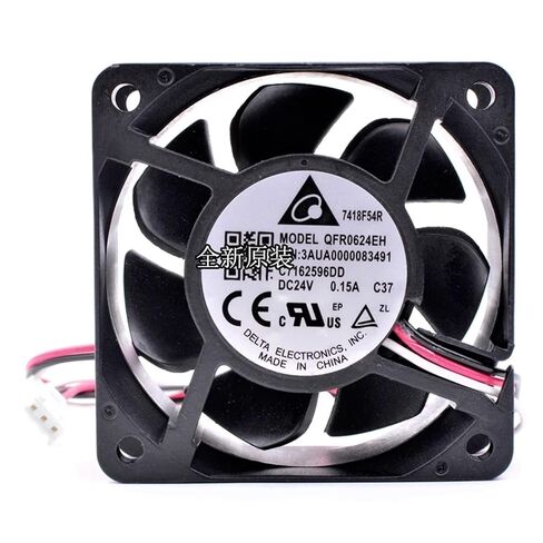 QFR0624EH 3AUA0000083491 C7162596DD 6 سم 6025 60x60x25 ملم DC24V 0.15A مروحة تبريد عاكسة in Kuwait