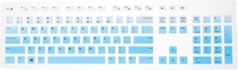 Hemobllo Keyboard Protective Cover Compatible with Dell Kb216 Wired Keyboard Ultra-Thin Silicone Skin Waterproof Dustproof Computer Protector in Saudi Arabia