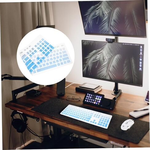 Hemobllo Keyboard Protective Cover Compatible with Dell Kb216 Wired Keyboard Ultra-Thin Silicone Skin Waterproof Dustproof Computer Protector in Saudi Arabia