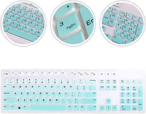 Hemobllo Keyboard Protective Cover Compatible with Dell Kb216 Wired Keyboard Ultra-Thin Silicone Skin Waterproof Dustproof Computer Protector in Saudi Arabia