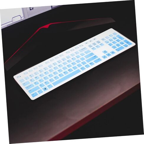 Hemobllo Keyboard Protective Cover Compatible with Dell Kb216 Wired Keyboard Ultra-Thin Silicone Skin Waterproof Dustproof Computer Protector in Saudi Arabia