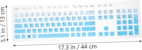 Hemobllo Keyboard Protective Cover Compatible with Dell Kb216 Wired Keyboard Ultra-Thin Silicone Skin Waterproof Dustproof Computer Protector in Saudi Arabia
