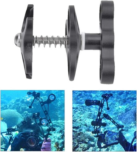 Sea frogs Aluminum Alloy Clamp Ball Joint Bracket Arm Two Section Holder Diving Essential Accessory Light Combination Fixed Clamp in Kuwait