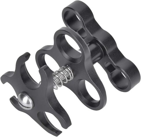 Sea frogs Aluminum Alloy Clamp Ball Joint Bracket Arm Two Section Holder Diving Essential Accessory Light Combination Fixed Clamp in Kuwait
