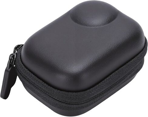 Carrying Bag for Camera Case, Protective Storage Pouch with Dual Zipper Splashproof PU Leather, Fit for Camera Charging Cable Lanyard Accessories in Kuwait