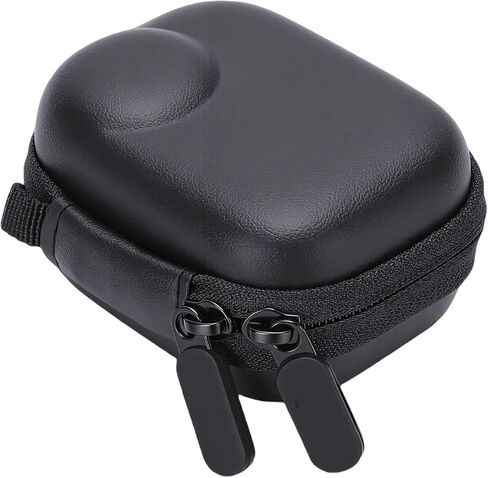 Carrying Bag for Camera Case, Protective Storage Pouch with Dual Zipper Splashproof PU Leather, Fit for Camera Charging Cable Lanyard Accessories in Kuwait