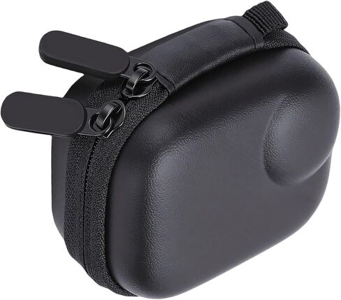 Carrying Bag for Camera Case, Protective Storage Pouch with Dual Zipper Splashproof PU Leather, Fit for Camera Charging Cable Lanyard Accessories in Kuwait