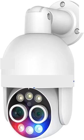 8MP POE IP Camera Dual Lens HD CCTV Video Smart AI Outdoor Audio Auto Tracking PTZ Camera Surveillance Security System(AU Plug,8mp Camera 32G Card) in Kuwait