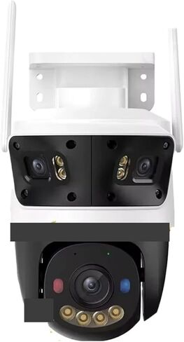 11MP Lens Outdoor Camera 2 Red-Bule Warning Light WiFi Camera Vehicle Human Detection Surveillance Monitor in Kuwait