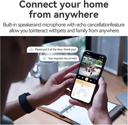 11MP Lens Outdoor Camera 2 Red-Bule Warning Light WiFi Camera Vehicle Human Detection Surveillance Monitor in Kuwait