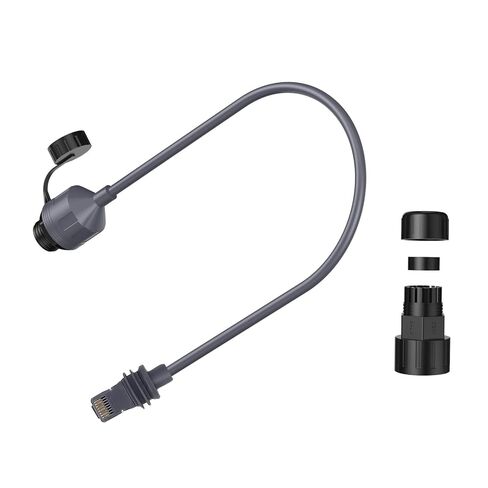 Sorandy Rectangular Satellite SPX to RJ45 Ethernet Adapter, 24AWG IP68 Water Proof Shielded Cable Adapter, Female RJ45, Ideal for Flat High Performance Rectangular Satellite in Kuwait