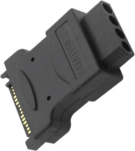 SATAs 15Pin ذكر إلى كبير 4Pin أنثى Ides محولات الطاقة لتوصيلات محركات الأقراص الصلبة غير الملحومة وإمدادات فعالة SATAs إلى محول IDE in Kuwait