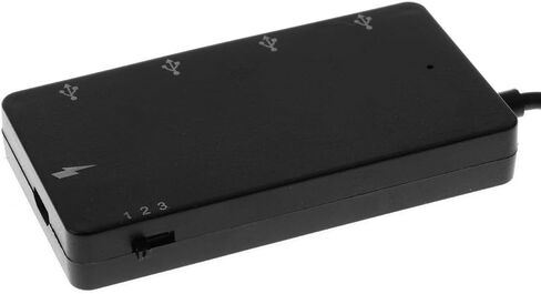 محول USB صغير من ذكر إلى أنثى إلى 4 منافذ USB2.0 لشحن الطاقة مع موصل USB 2.0 إلى Micro USB للهواتف اللوحية التي تعمل بنظام Android in Kuwait