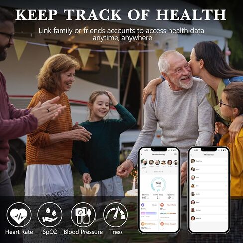 Smart Health Ring 2.0 for Women Men, Slim Scratch & Fingerprint Resistant Design, Efficient Chip Fitness Tracker, Monitors Heart, Blood Oxygen & Pressure, Sleep, Steps, Waterproof, Rose Gold 8 in Kuwait