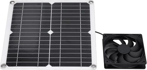 Garosa Panel Fan Kit, Monocrystalline Silicon, Portable USB Solar Powered Fan with Efficient Air Circulation for Greenhouses and Sheds in Kuwait