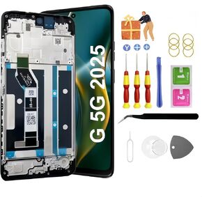 ل Moto G 5G 2025 LCD شاشة عرض الجمعية استبدال لموتورولا G 5G 2025 شاشة رقمية تعمل باللمس مع مجموعة أدوات الإطار XT2513-1 XT2513-2 XT2513V in Kuwait