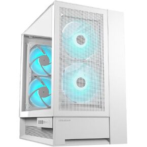 حقيبة كمبيوتر Cougar Omnyx RGB Mid Tower ATX، تدعم وحدة معالجة الرسومات حتى 380 مم، لوحة جانبية من الزجاج المقسى، 4 × 160 مم مراوح ARGB PWM مثبتة مسبقًا، أبيض in Kuwait