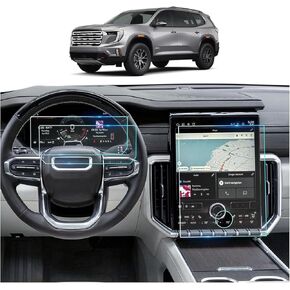 لـ 2024-2026 GMC Acadia واقي شاشة مضاد للتوهج غير لامع لـ 2024 2025 2026 Acadia (Elevation/AT4/Denali) شاشة لمس 15 بوصة + 11 بوصة 2026 ملحقات Acadia زجاج مقسى 9H [بدون وهج وبصمات الأصابع] in Kuwait