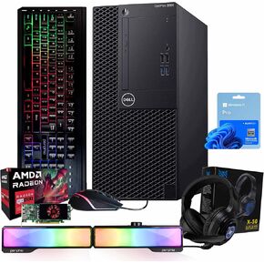 الكمبيوتر البرجي طراز OptiPlex 3060 من Dell | إنتل كور i5 | 32 جيجا رام | 250 جيجابايت NVMe M2 + 1 تيرابايت SSD | نفيديا آر إكس 550 4 جيجا | ويندوز 11 برو | AX200 واي فاي 6 + بلوتوث | لوحة المفاتيح والفأرة | مكبرات الصوت وسماعات الرأس (متجددة) in Kuwait