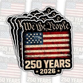 4 Pcs USA 250 Years Eagle Fireworks Stickers, Patriotic American History, Gifts for Parents, Friends, History Lovers, Students, Teachers, Ideal for Laptops, Water Bottles, Tumblers A14 3in in Kuwait