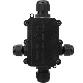 Kikumi IP68 Electronic Enclosure Coupling Box, Plastic Coupling Box, 5M, Underwater Connection, Cable Box T100, 450VAC, 24A, UL94V, 2 (Five Left) in Kuwait