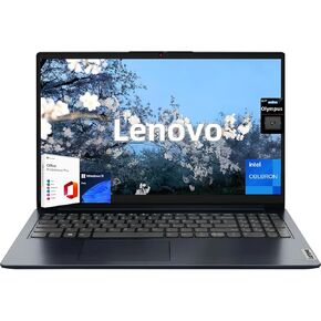 Lenovo IdeaPad Laptop, 15.6" HD LED Display, Intel Celeron Dual Core Processor, 20GB RAM, 1.1TB Storage(128GB eMMC + 1TB PCIe SSD), 1 Year Office 365, Wi-Fi 6, Win 11Pro, Privacy Camera, Abyss Blue in Saudi Arabia