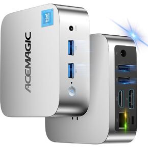 أجهزة الكمبيوتر الصغيرة ACEMAGIC V1، N97 16GB DDR4 RAM 1TB SSD أجهزة الكمبيوتر الصغيرة، أجهزة الكمبيوتر المكتبية الصغيرة تدعم Dual 4K، WiFi، Bluetooth، كمبيوتر صغير للأعمال المنزلية والمكاتب in Kuwait
